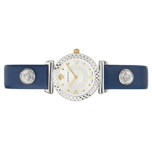 Versace Damen Uhr Armbanduhr Leder Mini Vanity VEAA00920