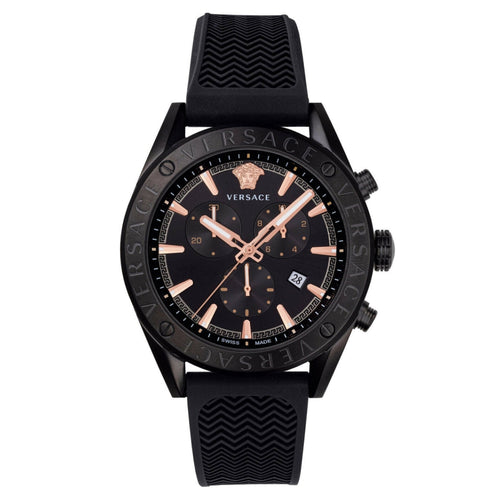 Versace Herren Uhr Armbanduhr Chronograph V-Chrono VEHB00419 Silikon