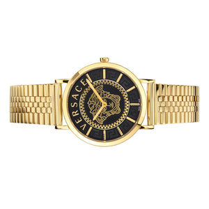 Versace Herren Uhr Armbanduhr V-ESSENTIAL VEK400621 Edelstahl