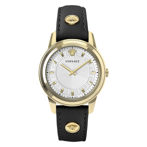 Versace Damen Uhr Armbanduhr Leder Greca VEPX01021