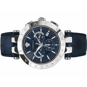 Versace Herren Uhr Armbanduhr Chronograph V-Race VERQ00620 Leder