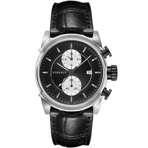 Versace Herren Uhr Armbanduhr Chronograph Urban VEV400119 Leder