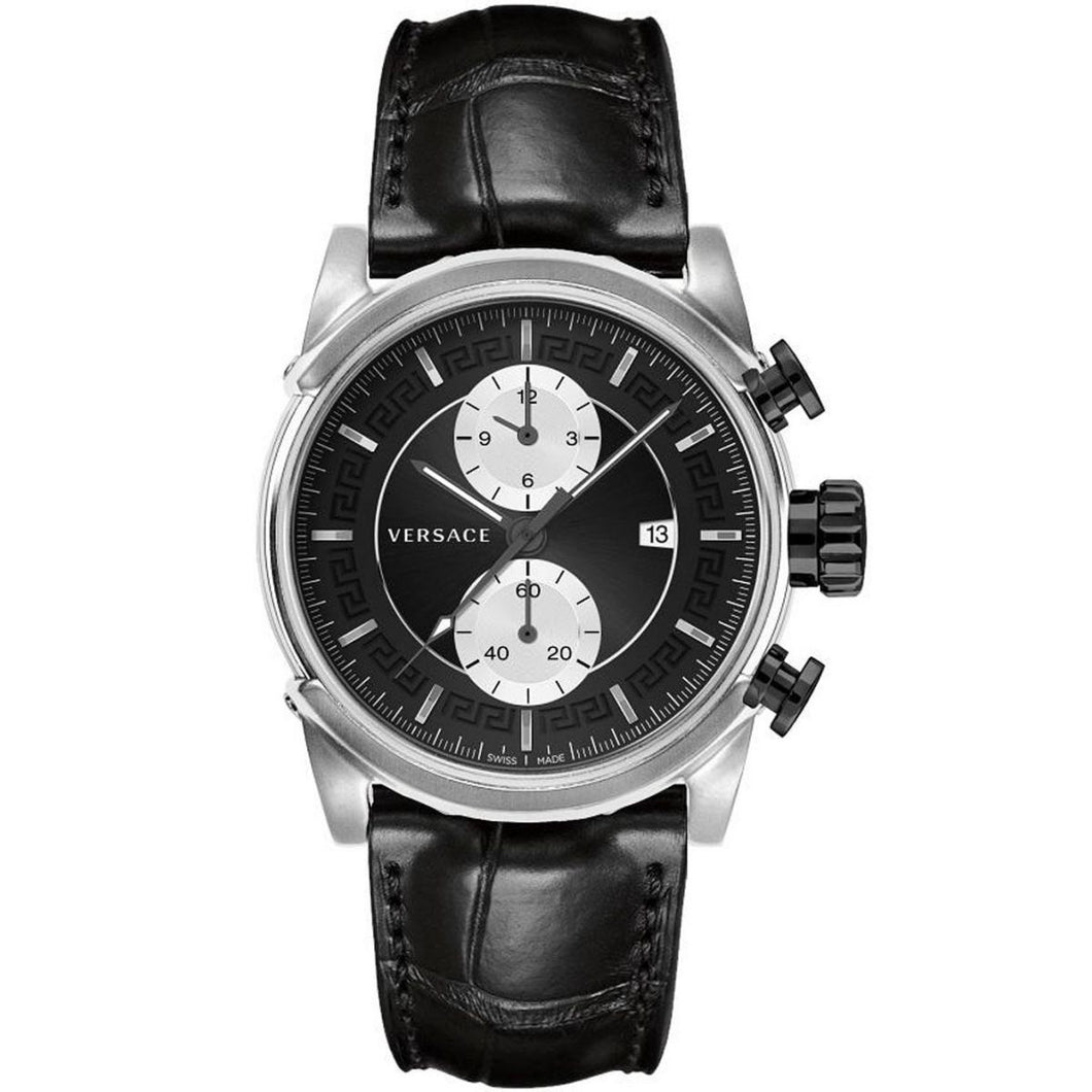 Versace Herren Uhr Armbanduhr Chronograph Urban VEV400119 Leder