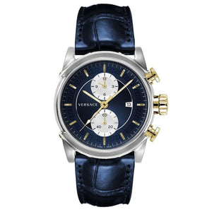Versace Herren Uhr Armbanduhr Chronograph Urban VEV400219 Leder