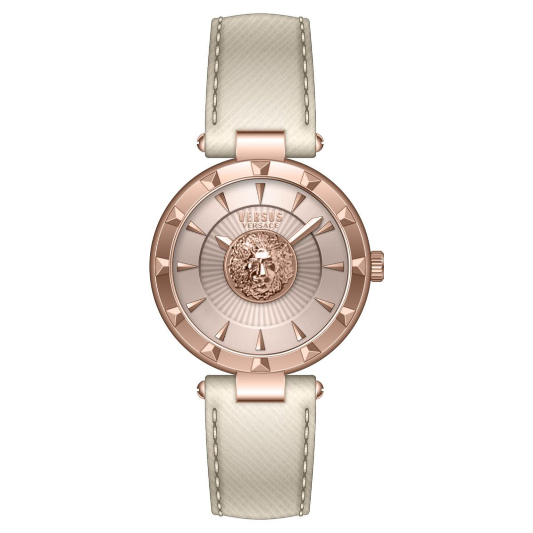 Versus by Versace Damen Uhr Armbanduhr Sertie N Crystal VSPQ12521 Leder