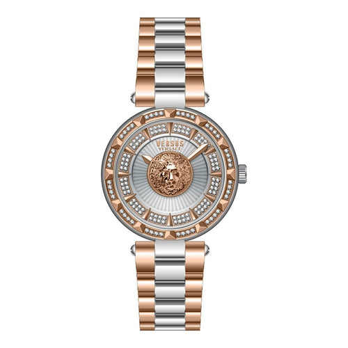 Versus by Versace Damen Uhr Armbanduhr Crystal Sertie VSPQ14221 Edelstahl