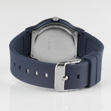Laden Sie das Bild in den Galerie-Viewer, SINAR Jugenduhr Armbanduhr Analog Quarz Unisex Silikonband XB-18-22 dunkelblau