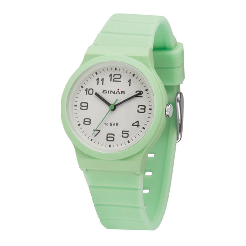 SINAR Jugenduhr Armbanduhr Analog Quarz Mädchen Silikonband XB-18-3 Mint