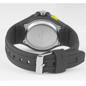 SINAR Jugenduhr Armbanduhr Analog Quarz Jungen Silikonband XB-37-1 anthrazit gelb