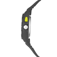 Laden Sie das Bild in den Galerie-Viewer, SINAR Jugenduhr Armbanduhr Analog Quarz Jungen Silikonband XB-37-1 anthrazit gelb