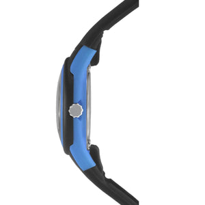 SINAR Jugenduhr Kinder Armbanduhr Analog Quarz Silikonband XB-47-1schwarz blau