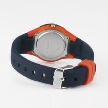 Laden Sie das Bild in den Galerie-Viewer, SINAR Jugenduhr Kinder Armbanduhr Analog Quarz Silikonband XB-47-12 blau orange