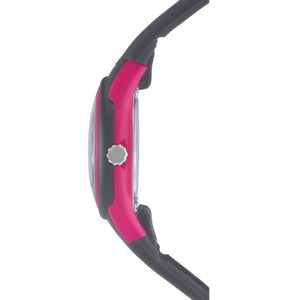 SINAR Jugenduhr Kinder Armbanduhr Analog Quarz Silikonband XB-47-8 grau pink