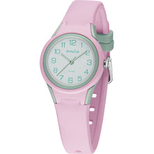 Laden Sie das Bild in den Galerie-Viewer, SINAR Jugenduhr Kinder Mädchen Armbanduhr Analog Quarz Silikonband XB-47-9 rosa
