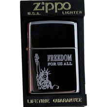 Laden Sie das Bild in den Galerie-Viewer, Zippo Feuerzeug Modell 250 FREEDOM FOR US ALL