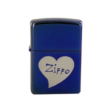 Laden Sie das Bild in den Galerie-Viewer, Zippo Feuerzeug  Modell Herz Zippo blau
