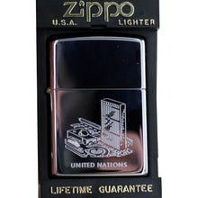 Laden Sie das Bild in den Galerie-Viewer, Zippo Feuerzeug Modell 250 UNITED NATION