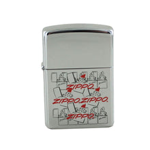 Laden Sie das Bild in den Galerie-Viewer, Zippo Feuerzeug Modell 250 ZIPPO ZIPPO LOGO rot