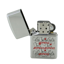 Laden Sie das Bild in den Galerie-Viewer, Zippo Feuerzeug Modell 250 ZIPPO ZIPPO LOGO rot