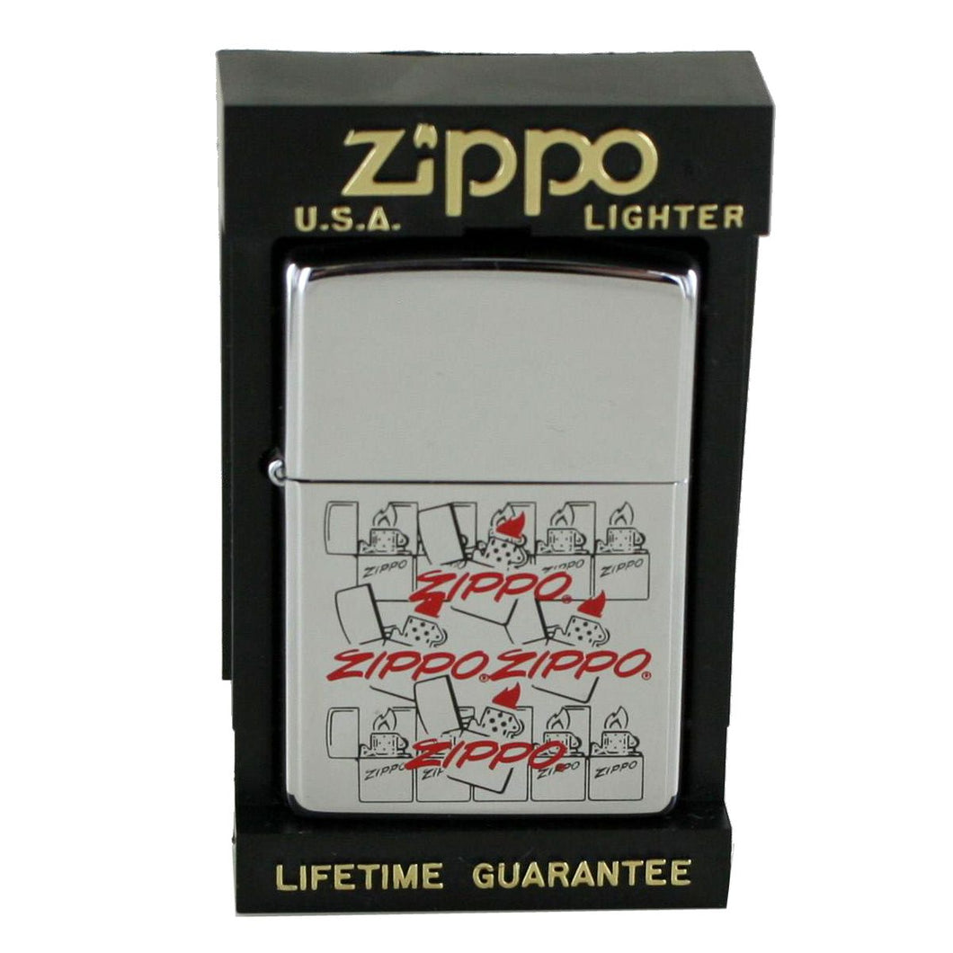 Zippo Feuerzeug Modell 250 ZIPPO ZIPPO LOGO rot